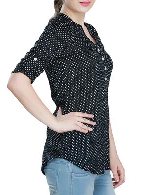 polka dot button-down tunic - 15344280 - Standard Image - 2