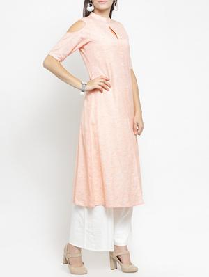 biscotti straight cold shoulder kurta - 15344535 - Standard Image - 2