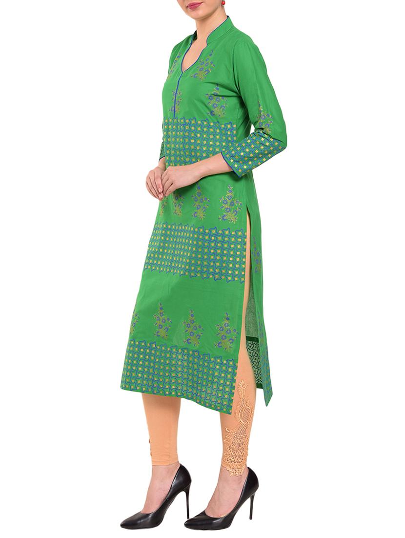 Printed straight kurta - 15344562 - Zoom Image - 2