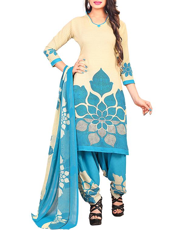 multi colored unstitched combo suit - 15344705 - Zoom Image - 2