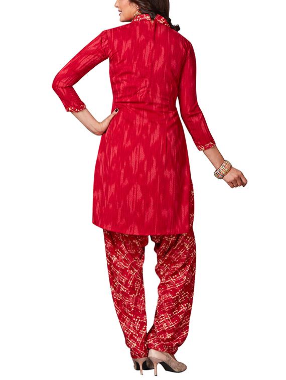 multi colored unstitched combo suit - 15344715 - Zoom Image - 5