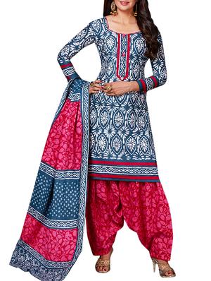 multi colored unstitched combo suit - 15344819 - Standard Image - 2
