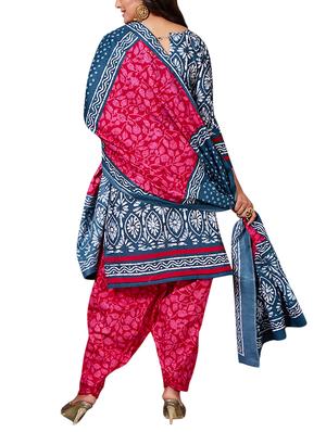 multi colored unstitched combo suit - 15344828 - Standard Image - 5