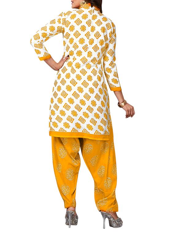 multi colored unstitched combo suit - 15344891 - Zoom Image - 5