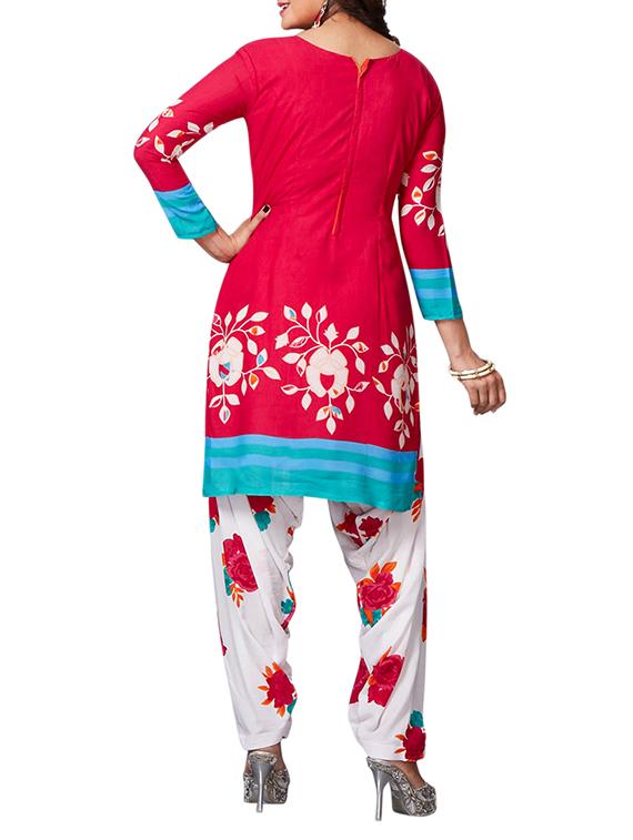 multi colored unstitched combo suit - 15344906 - Zoom Image - 5