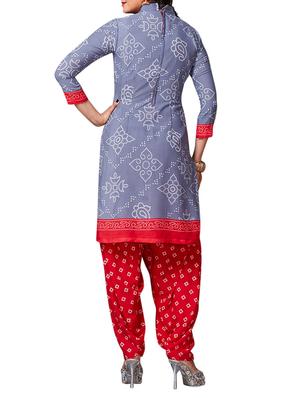 multi colored unstitched combo suit - 15344913 - Standard Image - 5