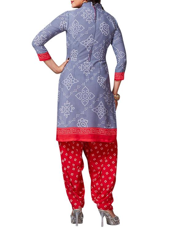 multi colored unstitched combo suit - 15344913 - Zoom Image - 5