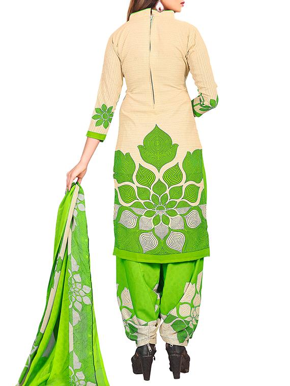 multi colored unstitched combo suit - 15344992 - Zoom Image - 5