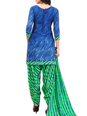 multi colored unstitched combo suit - 15345041 - Standard Image - 5