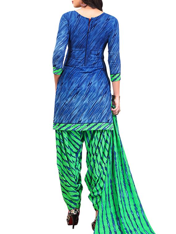 multi colored unstitched combo suit - 15345041 - Zoom Image - 5