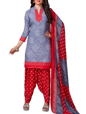 multi colored unstitched combo suit - 15345065 - Standard Image - 2