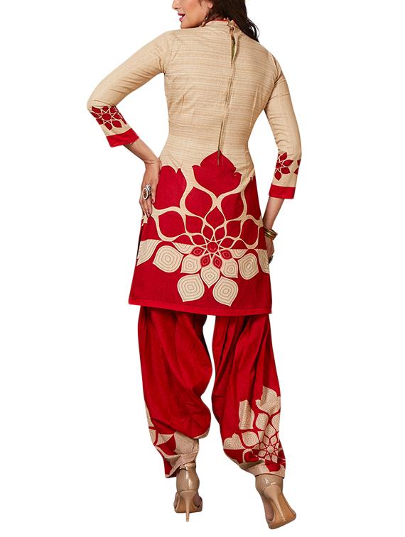 multi colored unstitched combo suit - 15345099 - Zoom Image - 5