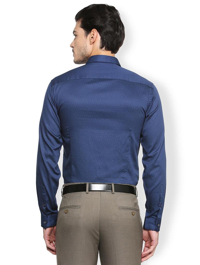 blue cotton formal shirt - 15345182 - Zoom Image - 2