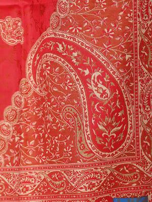 jacquard paisley shawl - 15345224 - Standard Image - 2