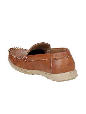 tan leatherette casual slip on - 15345273 - Standard Image - 2