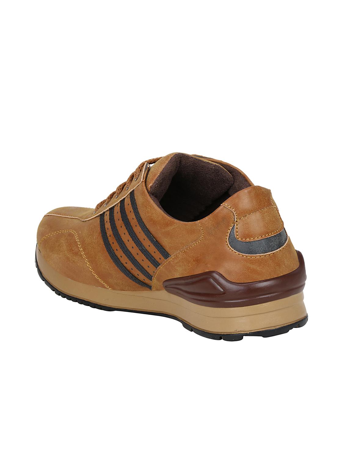 tan leatherette lace up shoe - 15345276 - Zoom Image - 2