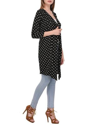 polka dotted drape shrug - 15345361 - Standard Image - 2