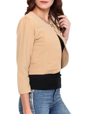 Bow detail crop shrug - 15345363 - Standard Image - 2