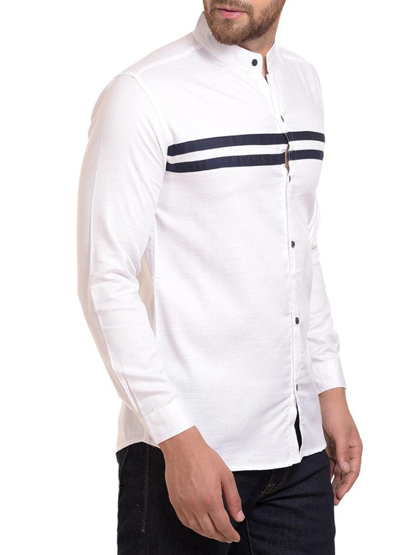 white cotton casual shirt - 15345509 - Zoom Image - 2