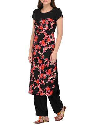 straight floral kurta - 15345547 - Standard Image - 2