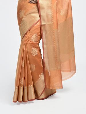 Zari motif Banarasi Saree with blouse - 15345613 - Standard Image - 2