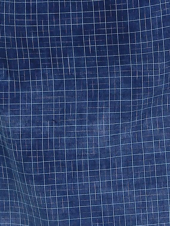 blue denim straight kurta - 15345725 - Zoom Image - 5
