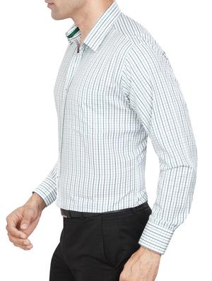 white polyester blend formal shirt - 15346900 - Standard Image - 2