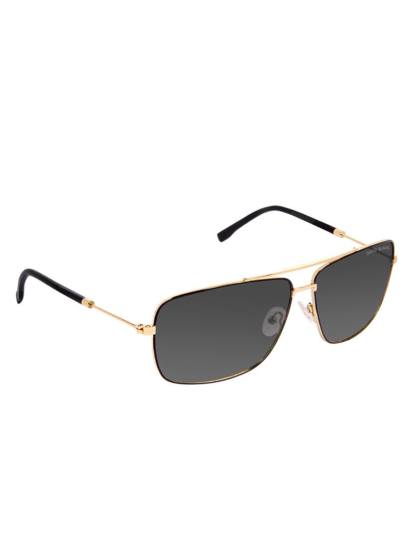 David Blake Green Rectangular Polarised & UV Protected Sunglass - 15347010 - Zoom Image - 2