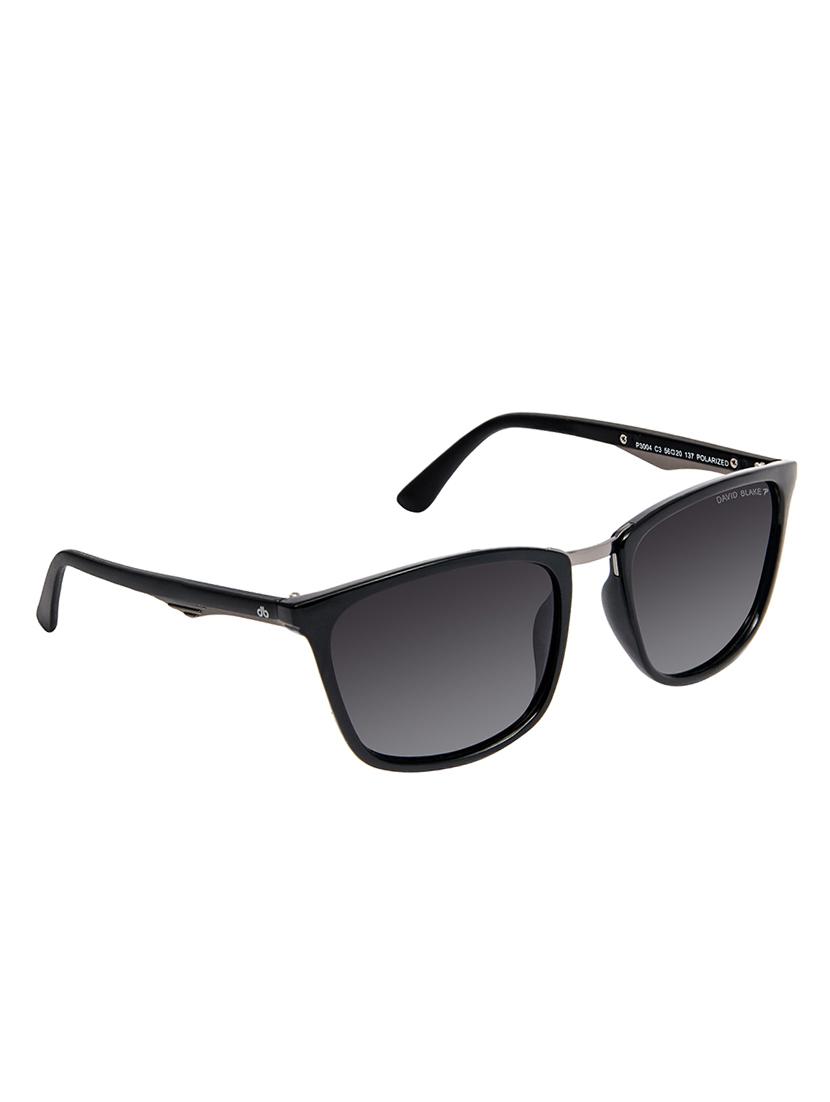 David Blake Grey Wayfarer Gradient, Polarised & UV Protected Sunglass - 15347033 - Zoom Image - 2