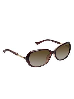 David Blake Brown Oval Gradient, UV Protected Sunglass - 15347047 - Standard Image - 2