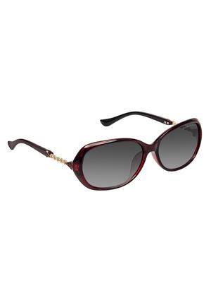 David Blake Grey Oval Gradient, UV Protected Sunglass - 15347051 - Standard Image - 2