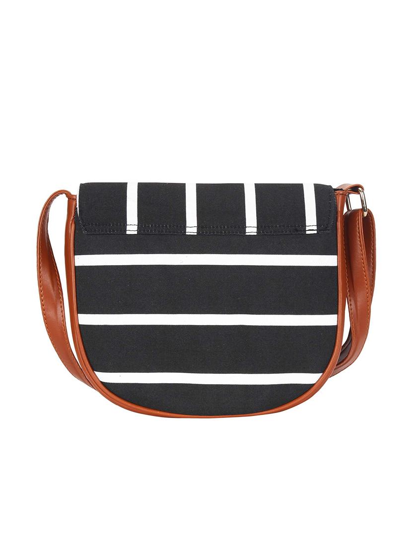 black canvas regular sling bag - 15347106 - Zoom Image - 2