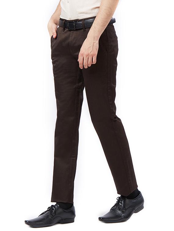 brown cotton chinos - 15347328 - Zoom Image - 2