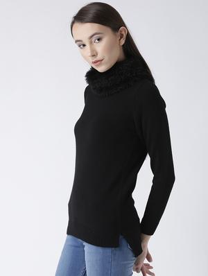 turtle neck solid pullover - 15347342 - Standard Image - 2