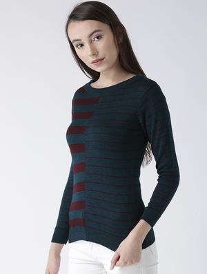 dark blue striped pullover - 15347346 - Standard Image - 2
