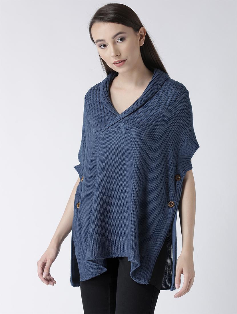 v-neck solid pullover - 15347362 - Zoom Image - 2