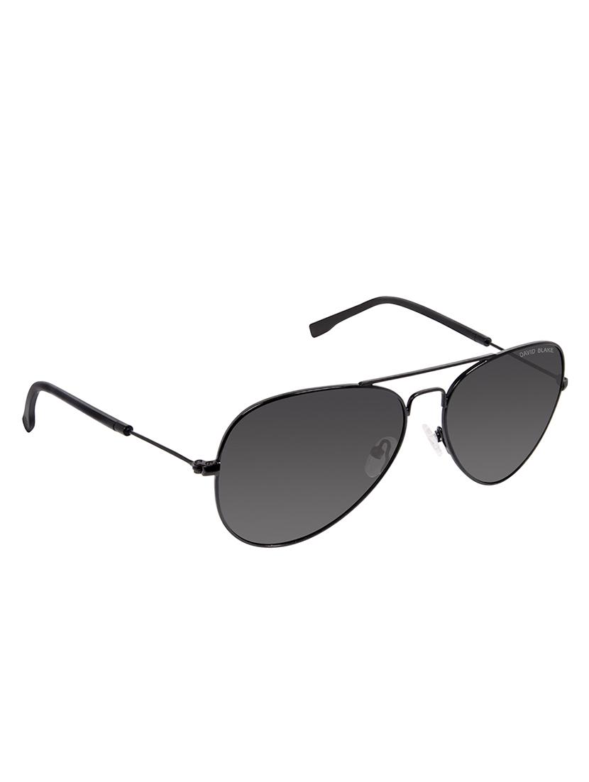 David Blake Grey Aviator Gradient, Polarised & UV Protected Sunglass - 15347397 - Zoom Image - 2