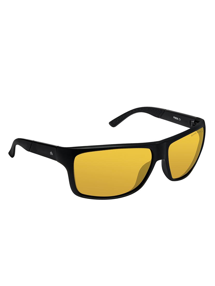 David Blake Yellow Rectangular Polarised & UV Protected Sunglass - 15347413 - Zoom Image - 2