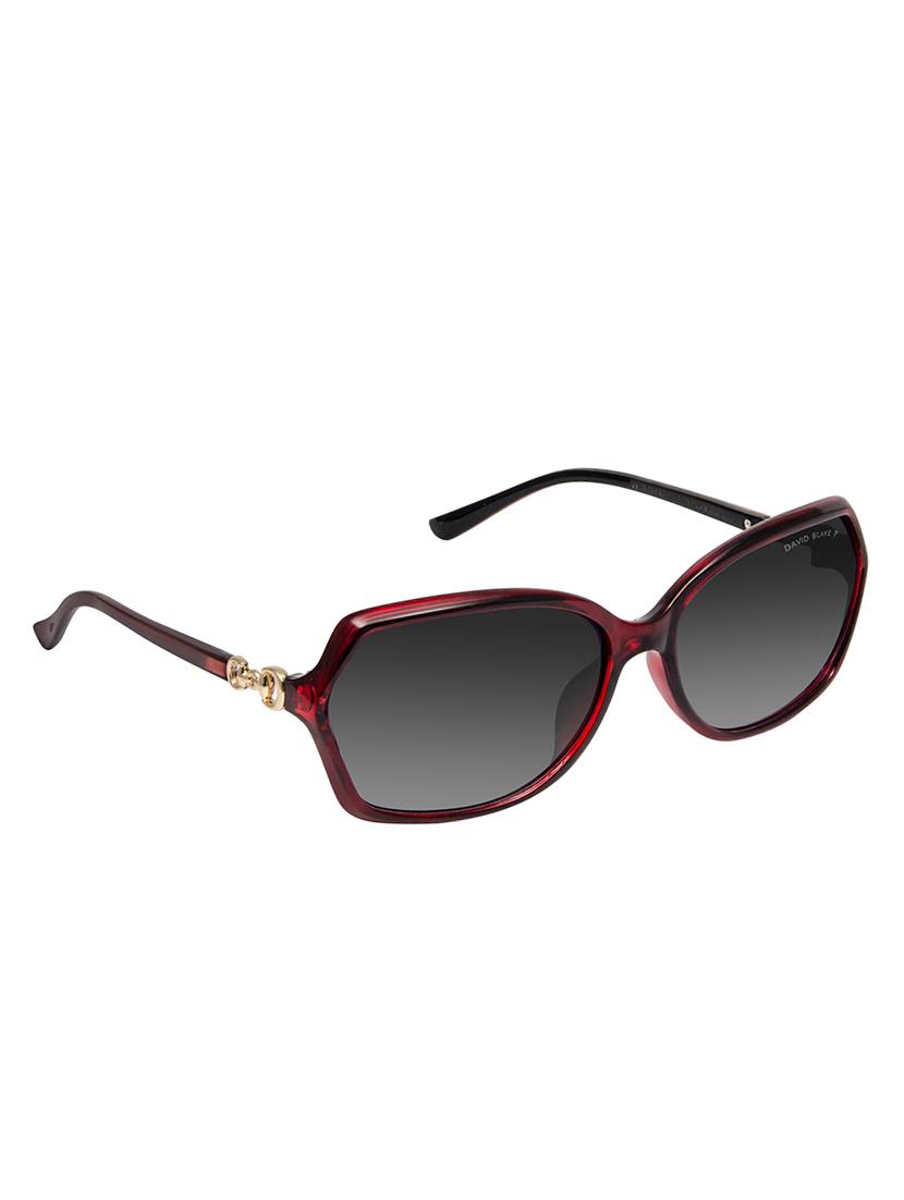 David Blake Grey Oval Gradient, UV Protected Sunglass - 15347436 - Zoom Image - 2