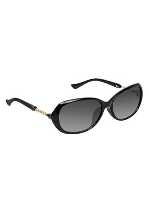 David Blake Grey Oval Gradient, UV Protected Sunglass - 15347438 - Standard Image - 2