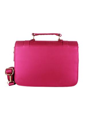 pink leatherette (pu) fashion satchel - 15347448 - Standard Image - 2