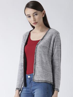 long sleeved solid cardigan - 15347455 - Standard Image - 2