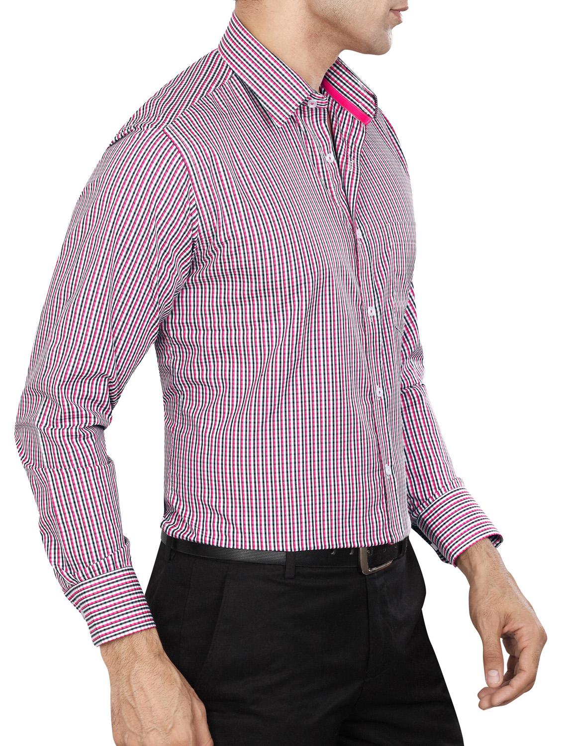 pink polyester blend formal shirt - 15347858 - Zoom Image - 2