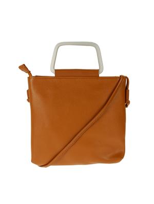 brown leatherette (pu) regular tote - 15347890 - Standard Image - 2