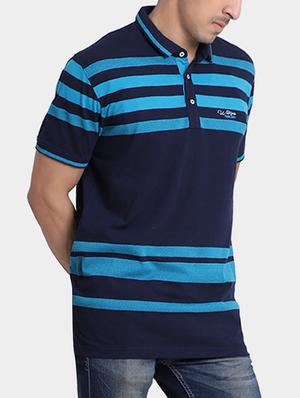 blue cotton polo t-shirt - 15347958 - Standard Image - 2
