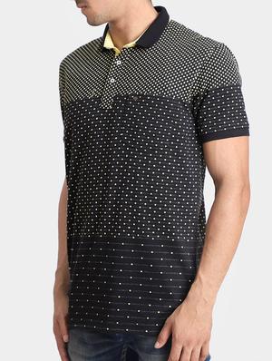 black cotton all over print t-shirt - 15347971 - Standard Image - 2