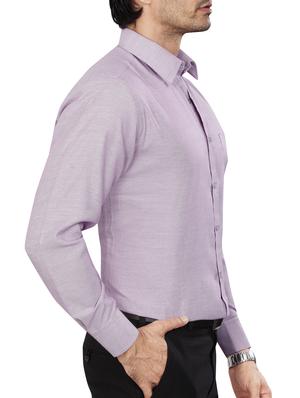 purple polyester blend formal shirt - 15347973 - Standard Image - 2