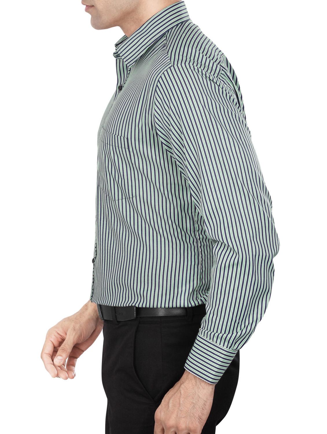 green polyester blend formal shirt - 15347980 - Zoom Image - 2