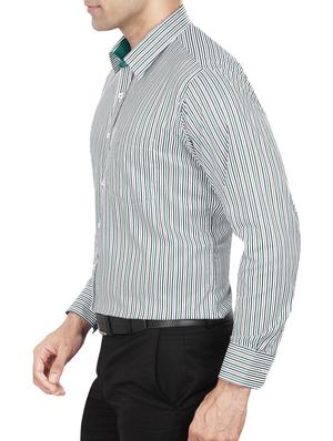 green polyester blend formal shirt - 15347988 - Standard Image - 2