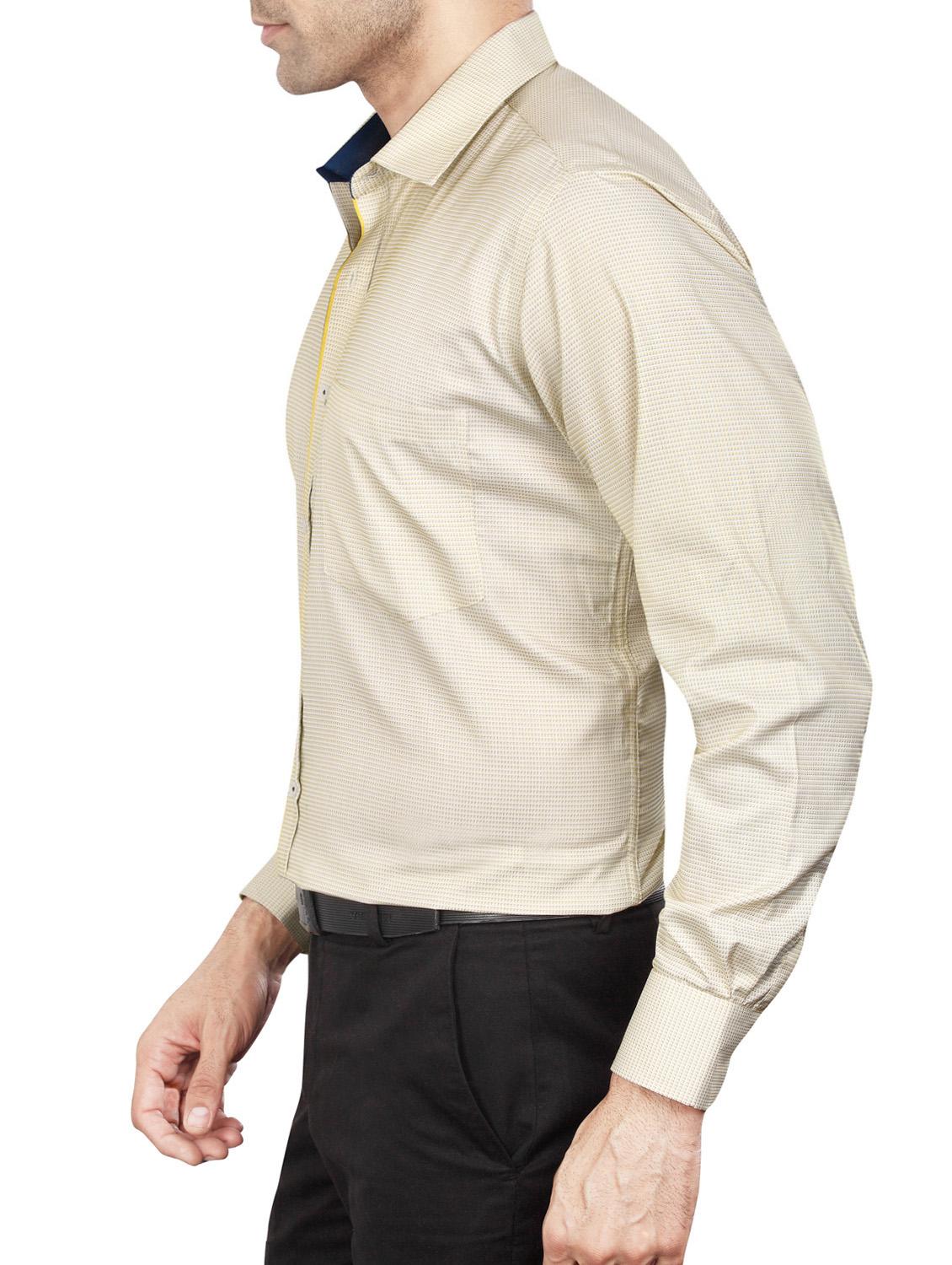beige polyester blend formal shirt - 15347990 - Zoom Image - 2
